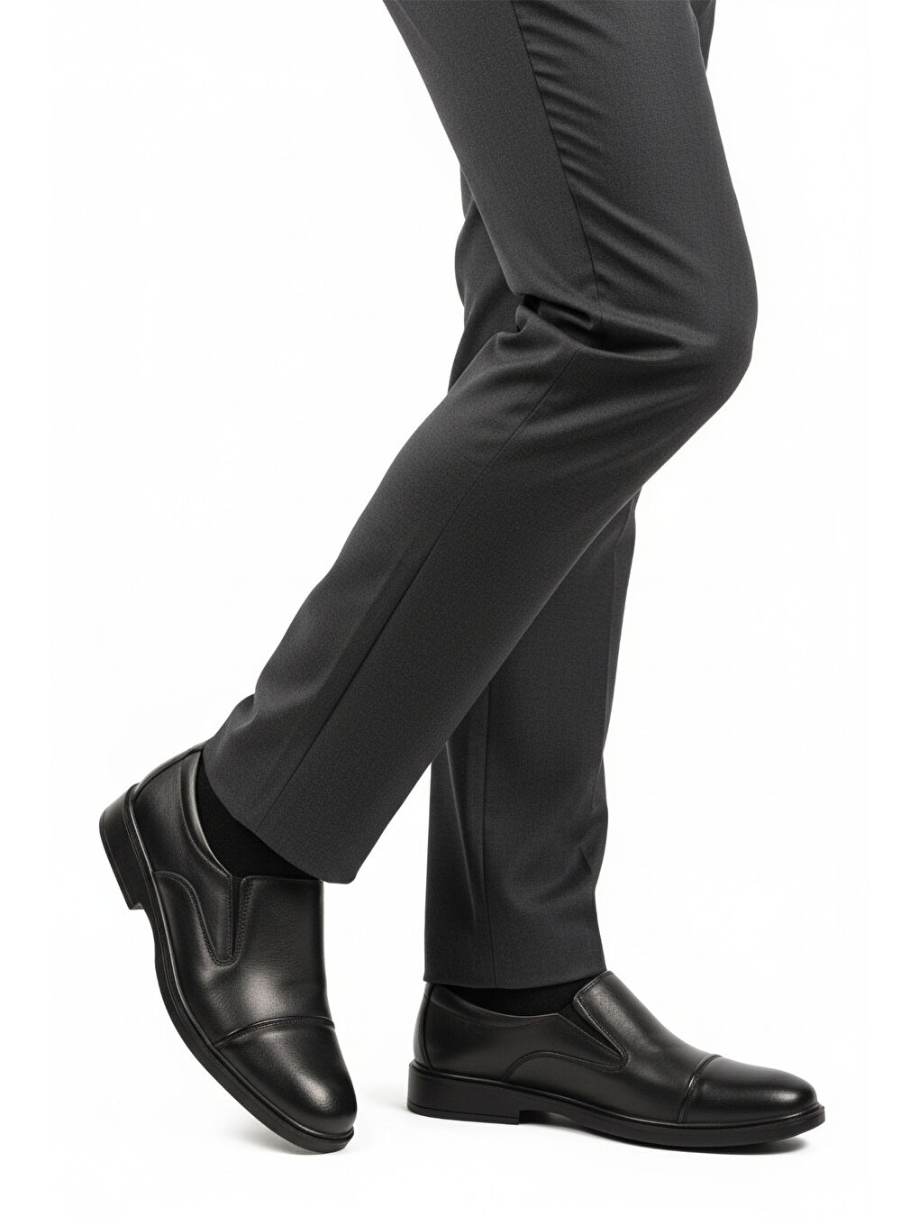 Siyah Hakiki Deri Jel Taban Anatomik Erkek Klasik Ayakkabı 425 M