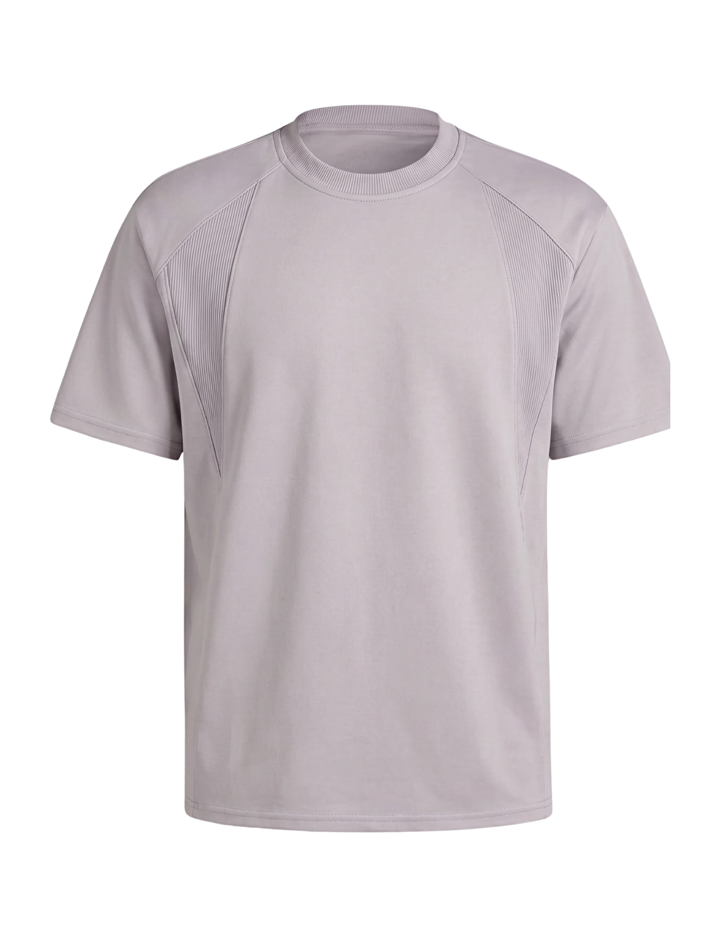 Gri Erkek Tişört Basic Bisiklet Yaka Tişört Rahat Kesim Dökümlü Günlük Spor Tshirt