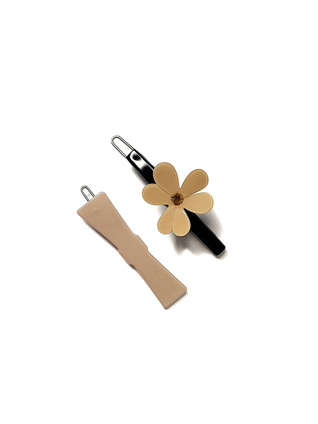 Pembe Akrilik Toka Seti 2 Adet-1