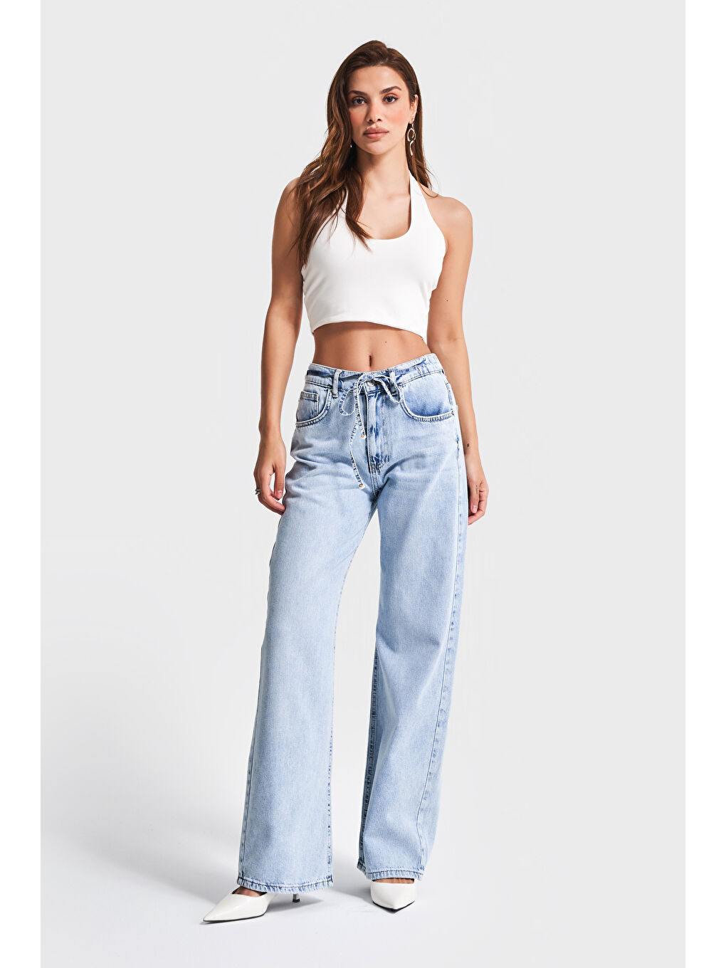 Mavi Kadın 4S5 3 Straight Fit Önden Bağcıklı  %100 Pamuk Denim Jean-2