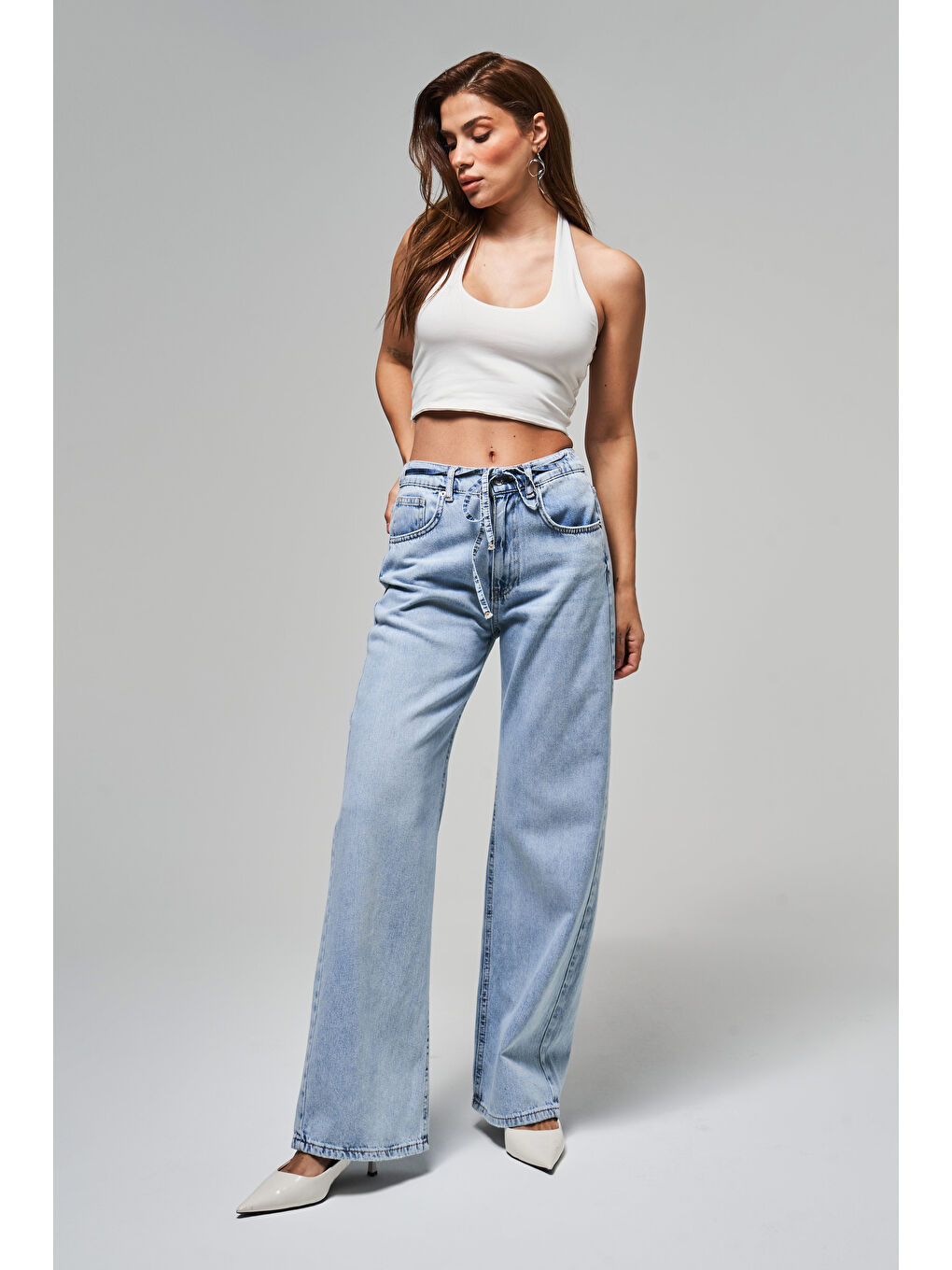 Mavi Kadın 4S5 3 Straight Fit Önden Bağcıklı  %100 Pamuk Denim Jean-5