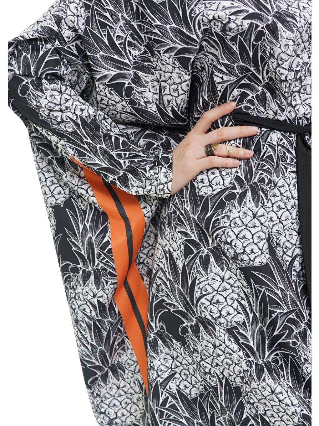 Karışık Ananaslı Salaş Tasarım Tesettür Mayo-6