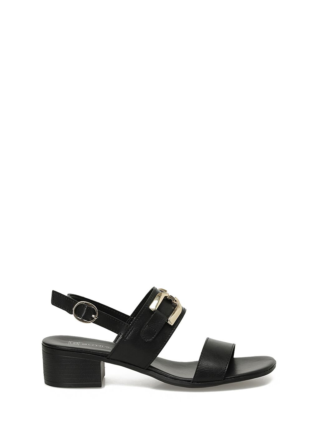 25S-198 5FX Siyah Kadın Topuklu Sandalet