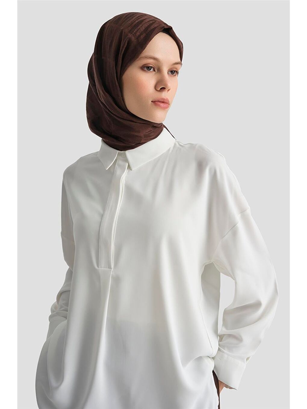 Beyaz Gömlek 25Kd7001 Ekru-3