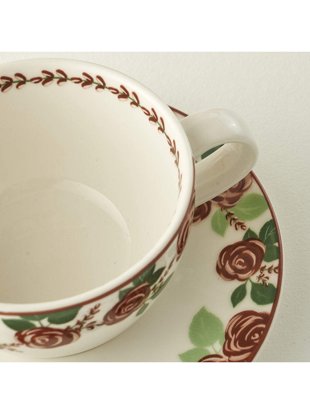 Karışık Rose 2'li Porselen Çay Fincanı Seti (270 cc)-2