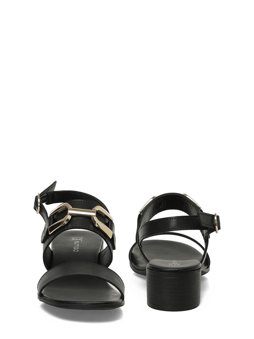 25S-198 5FX Siyah Kadın Topuklu Sandalet-4