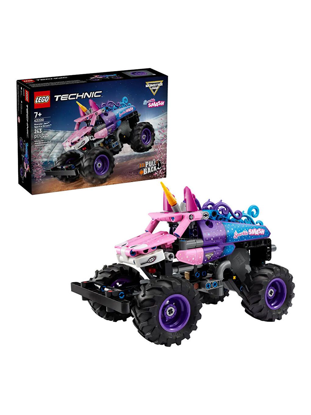 Technic Monster Jam Sparkle Smash Çek–Bırak 42220