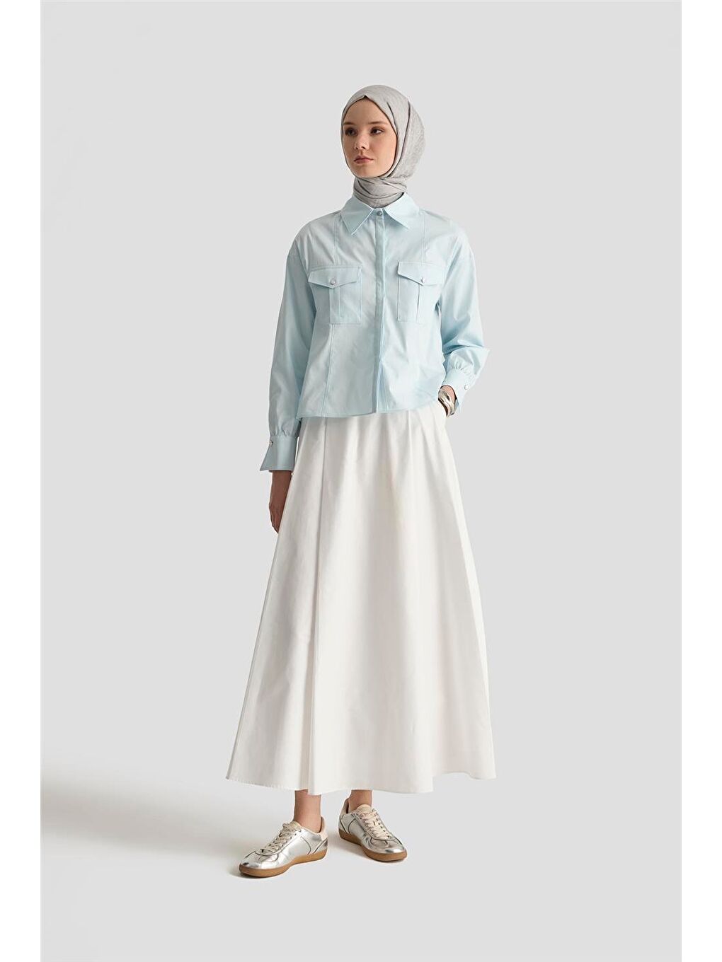 Kargo Cepli Gömlek 25Y3741 Bebe Mavi-2