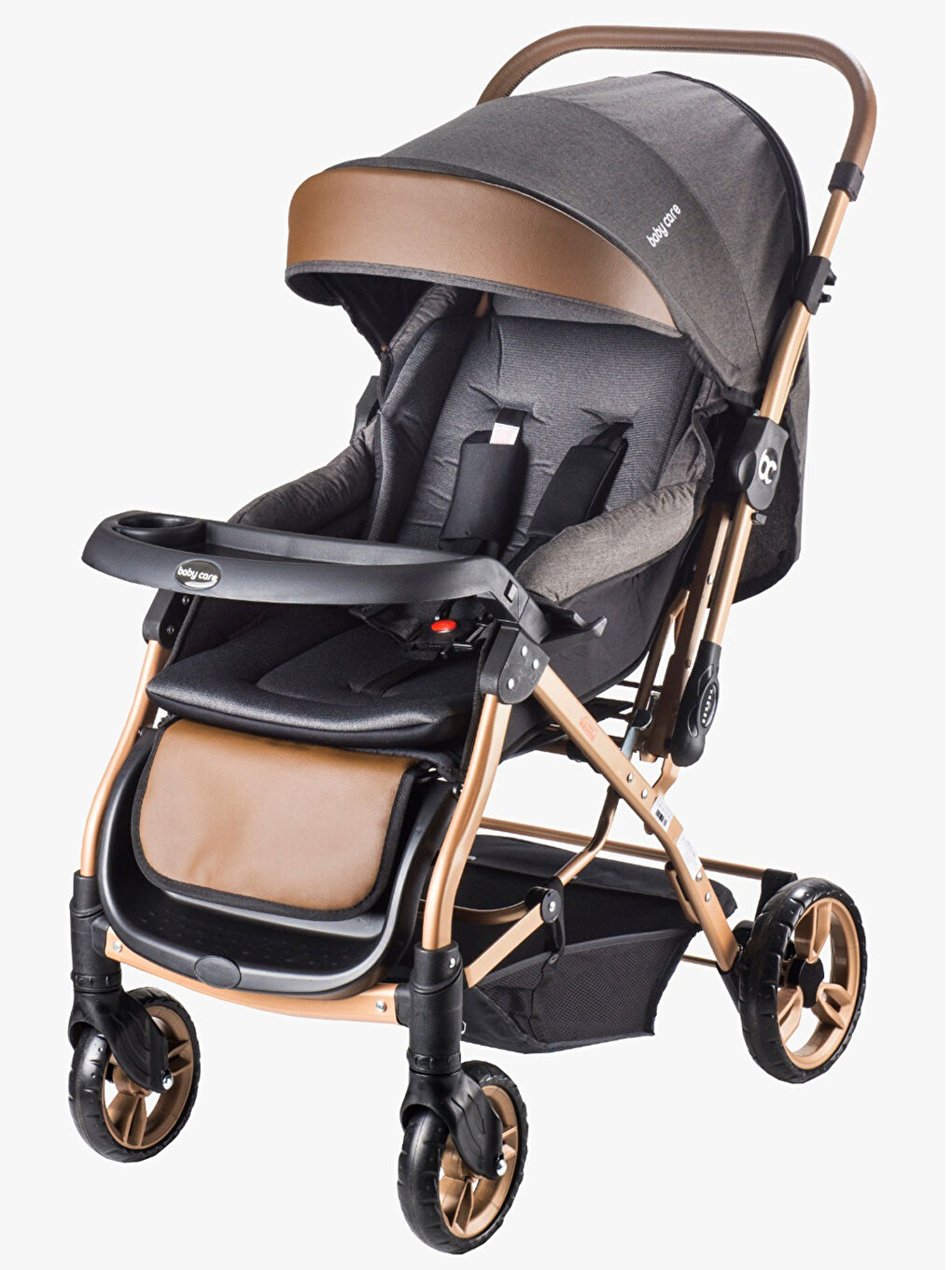 Babycare BC65 Capron Lüx Çift Yönlü Bebek Arabası Siyah