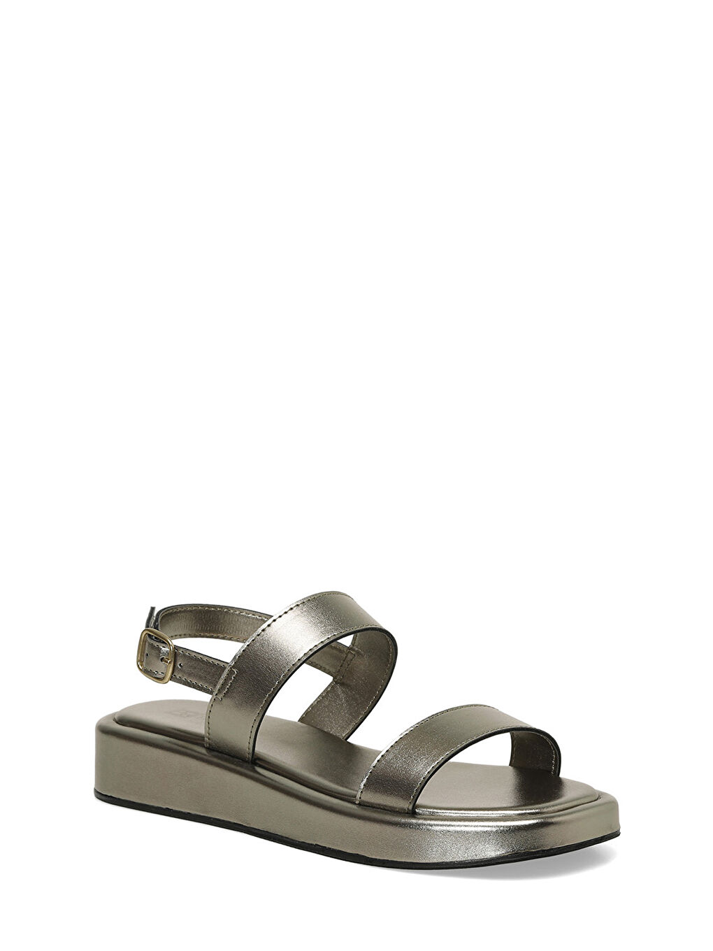 Gri 25S-215 5FX KURSUN Kadın Düz Sandalet-1