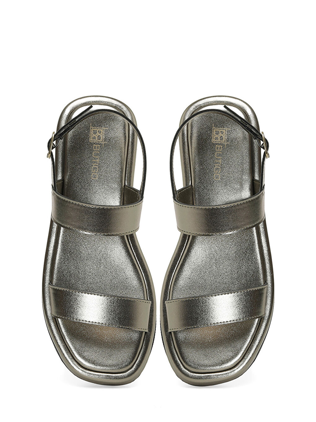 Gri 25S-215 5FX KURSUN Kadın Düz Sandalet-3