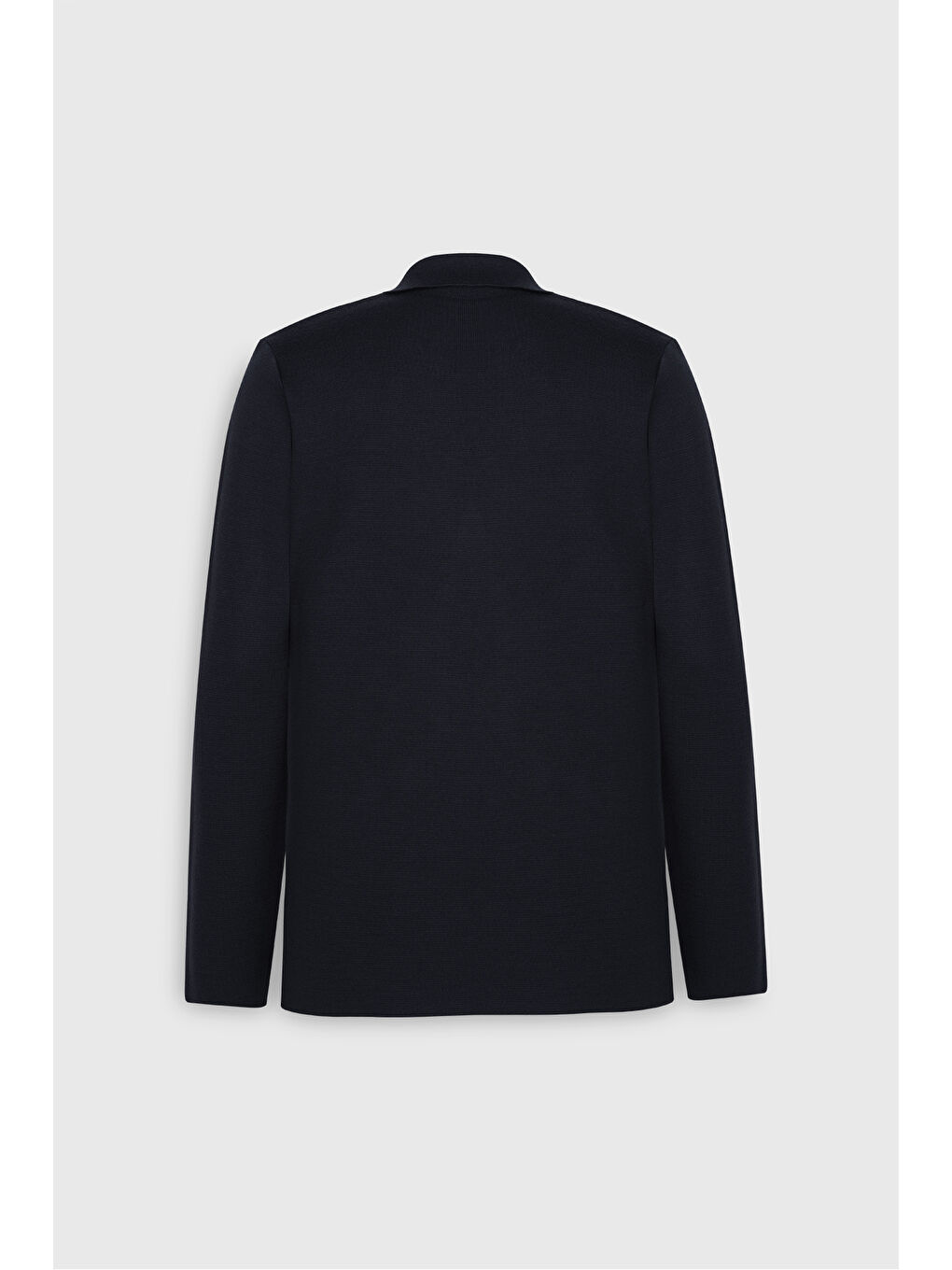 Lacivert Yünlü Normal Kesim Triko Ceket