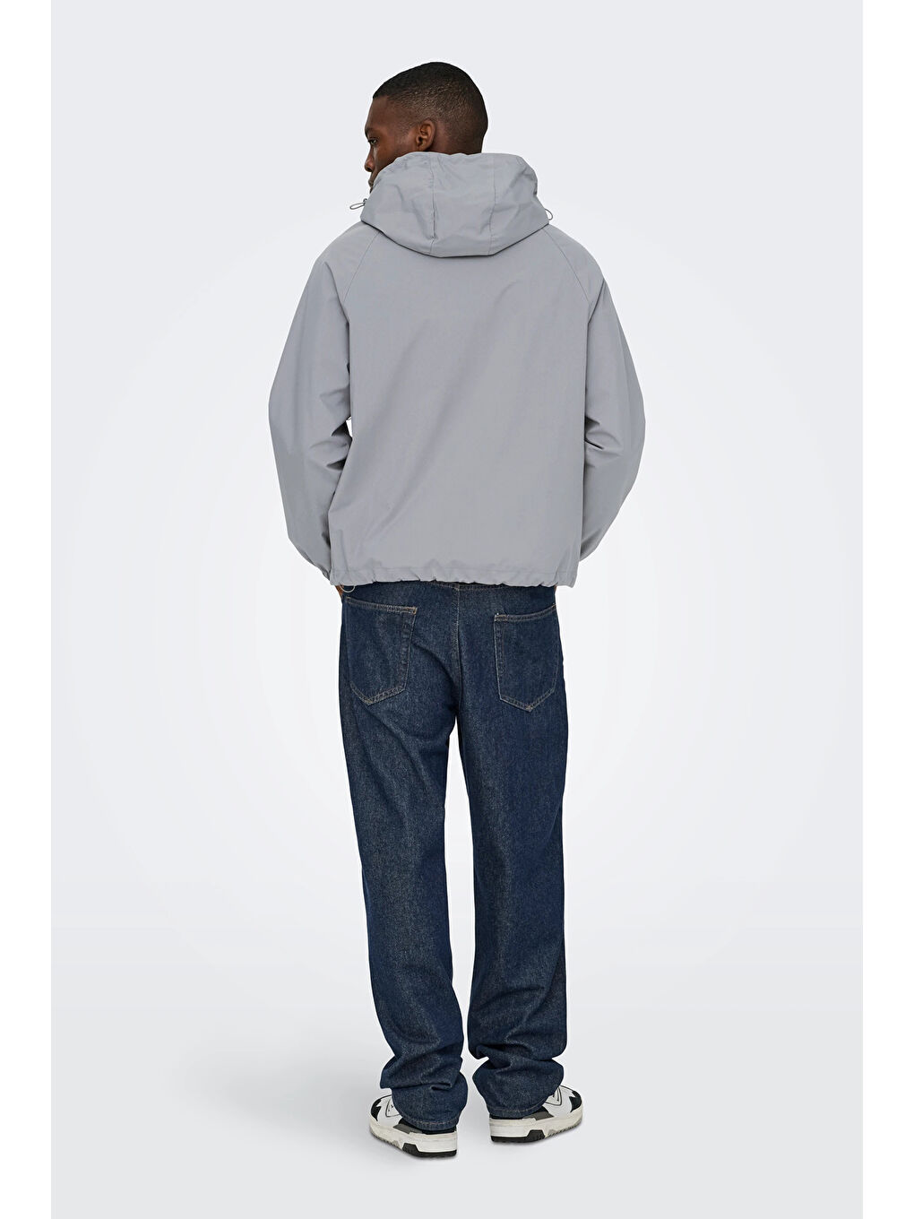 Gri Onssean Regular Fit Kapüşon Yaka Mont 22036737-2