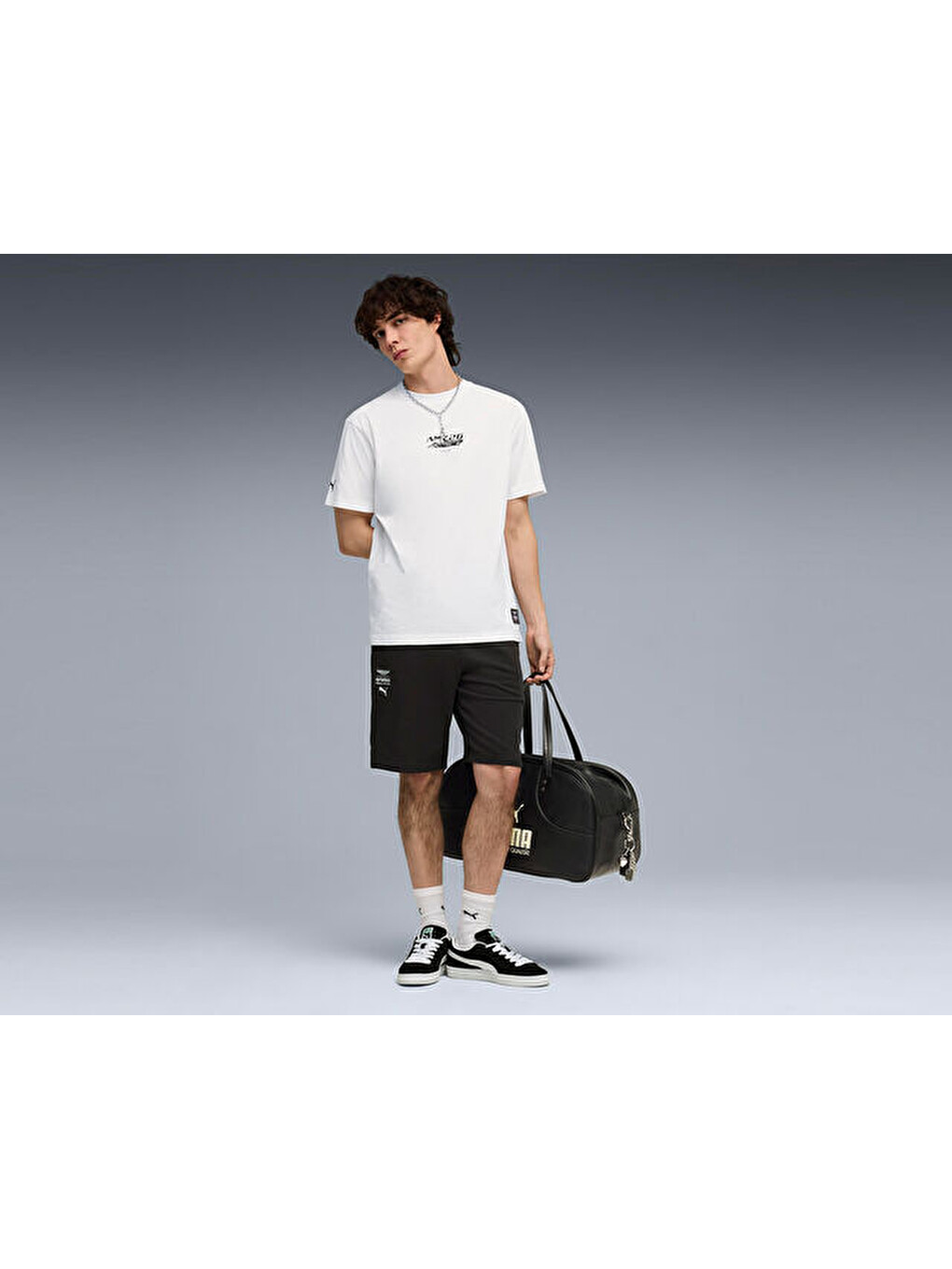Amf1 Sweat Shorts Erkek Günlük Şort 63539701 Siyah-4