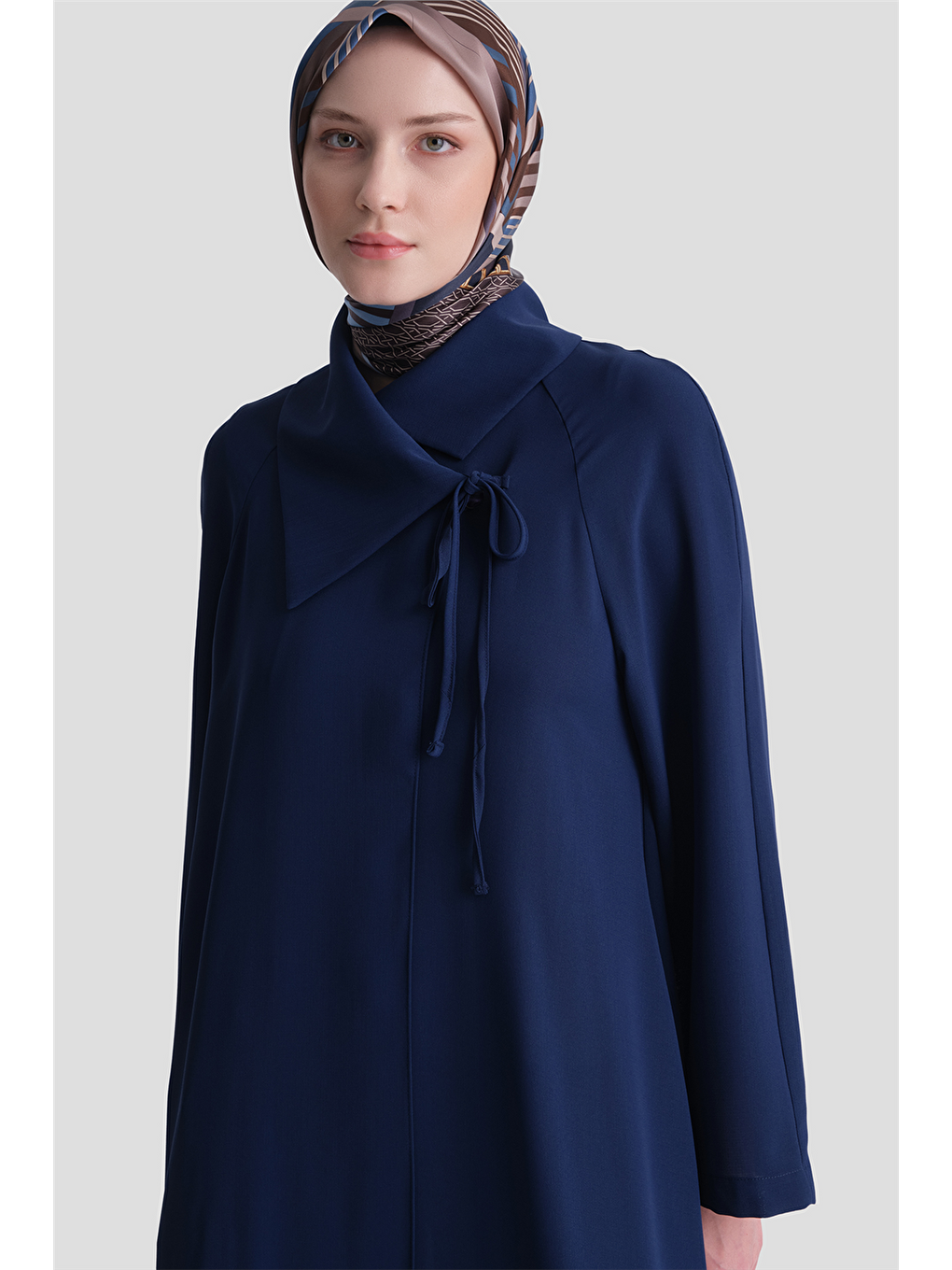 Kruvaze Kapama Kloş Giy Çık Lacivert-3