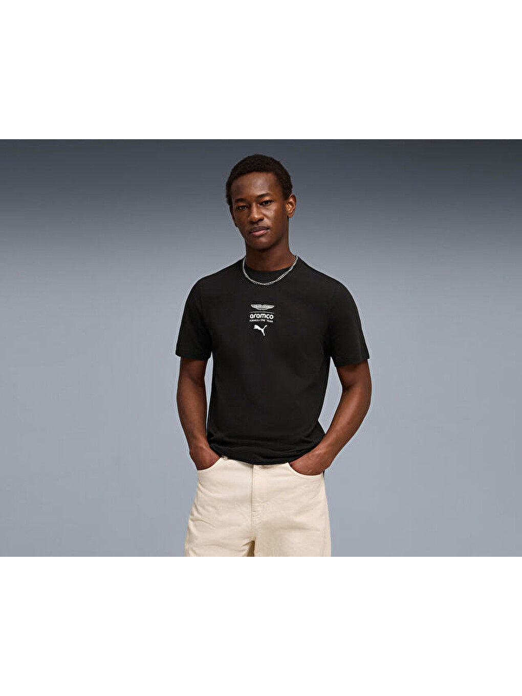 Amf1 Essential Logo Tee 1 Erkek Günlük Tişört 63539301 Siyah-2