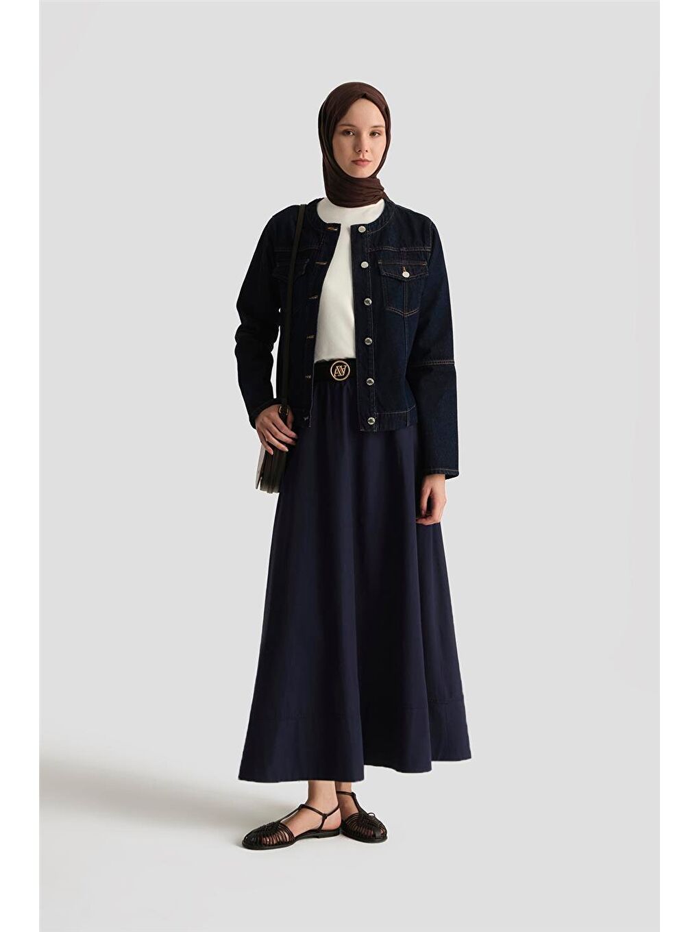 Pamuklu Etek 25Y1837 Lacivert