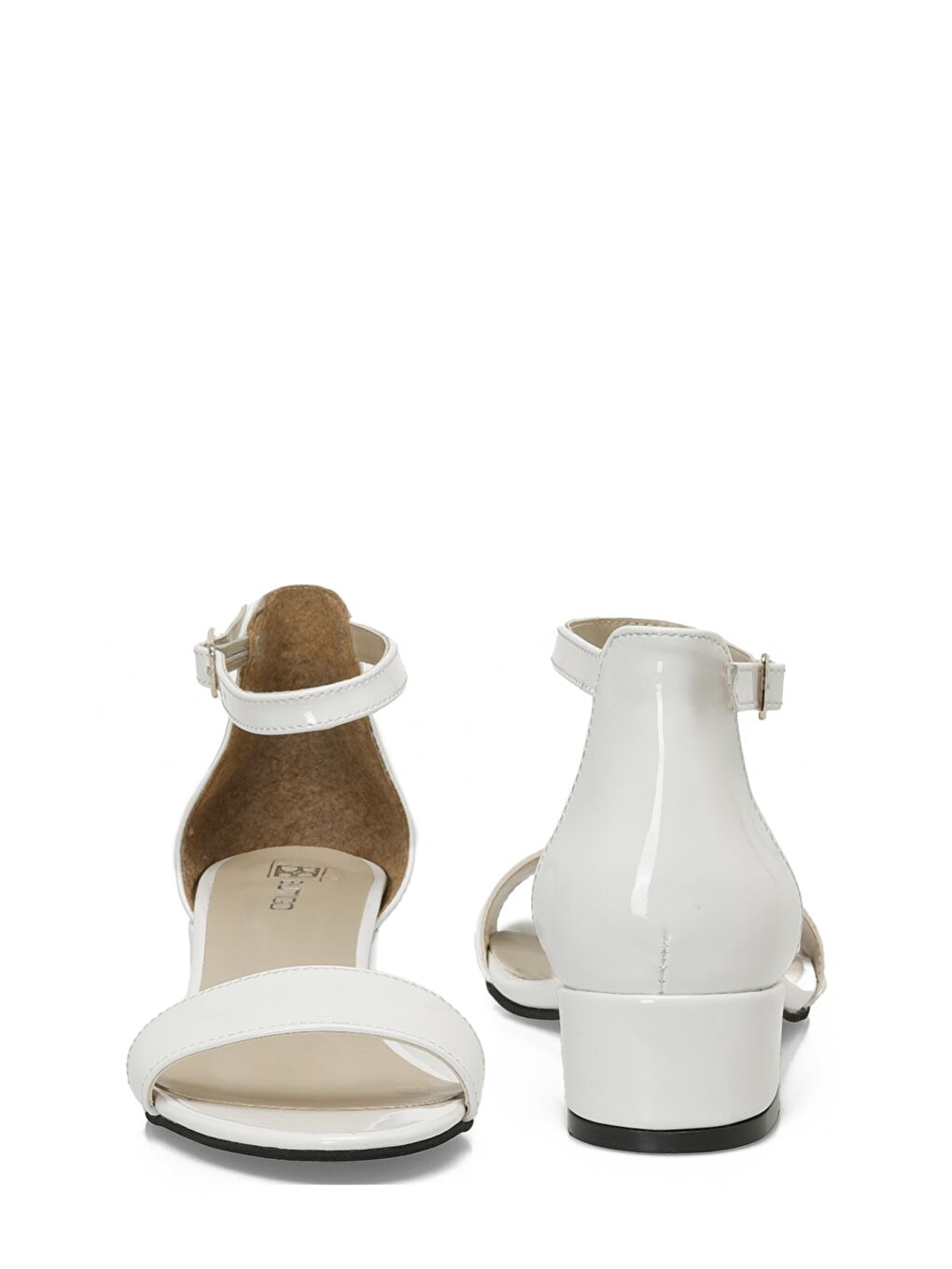 25S-277 5FX Beyaz Kadın Topuklu Sandalet-4