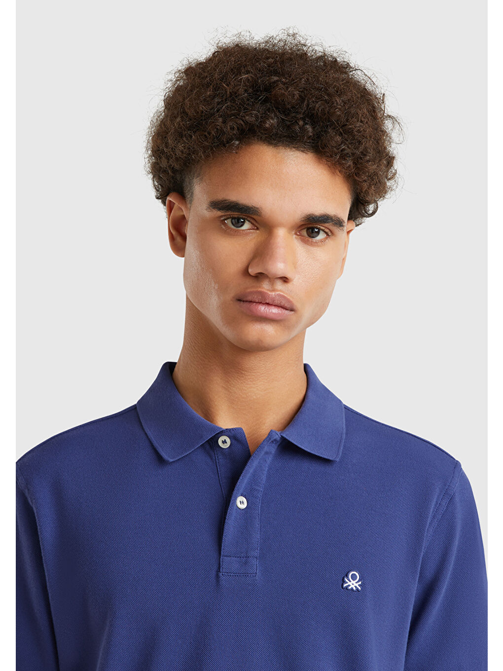 Erkek Lavanta Mavisi Regular Fit Kısa Kollu Polo T-Shirt-2