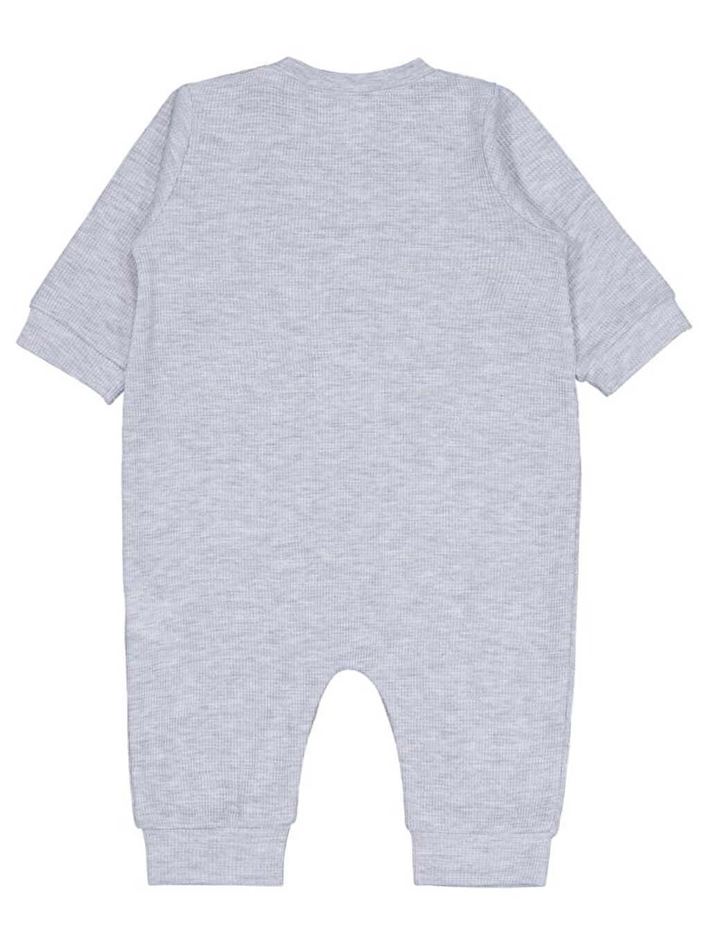 Baby Mini Crew Baskılı 6-18 Ay Tulum - Gri 18-24 Ay-1