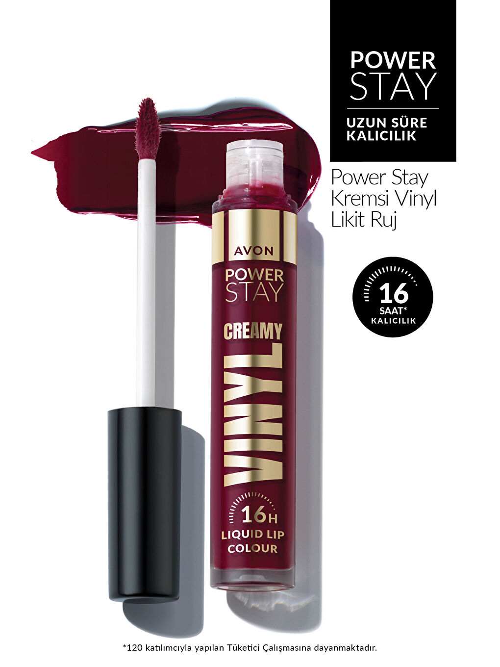 Power Stay Kremsi Vinyl Likit Ruj - Stay Put Sangria-1