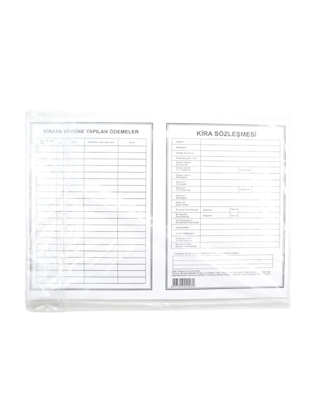 A3 Kira Kontratı 100 lü (006)