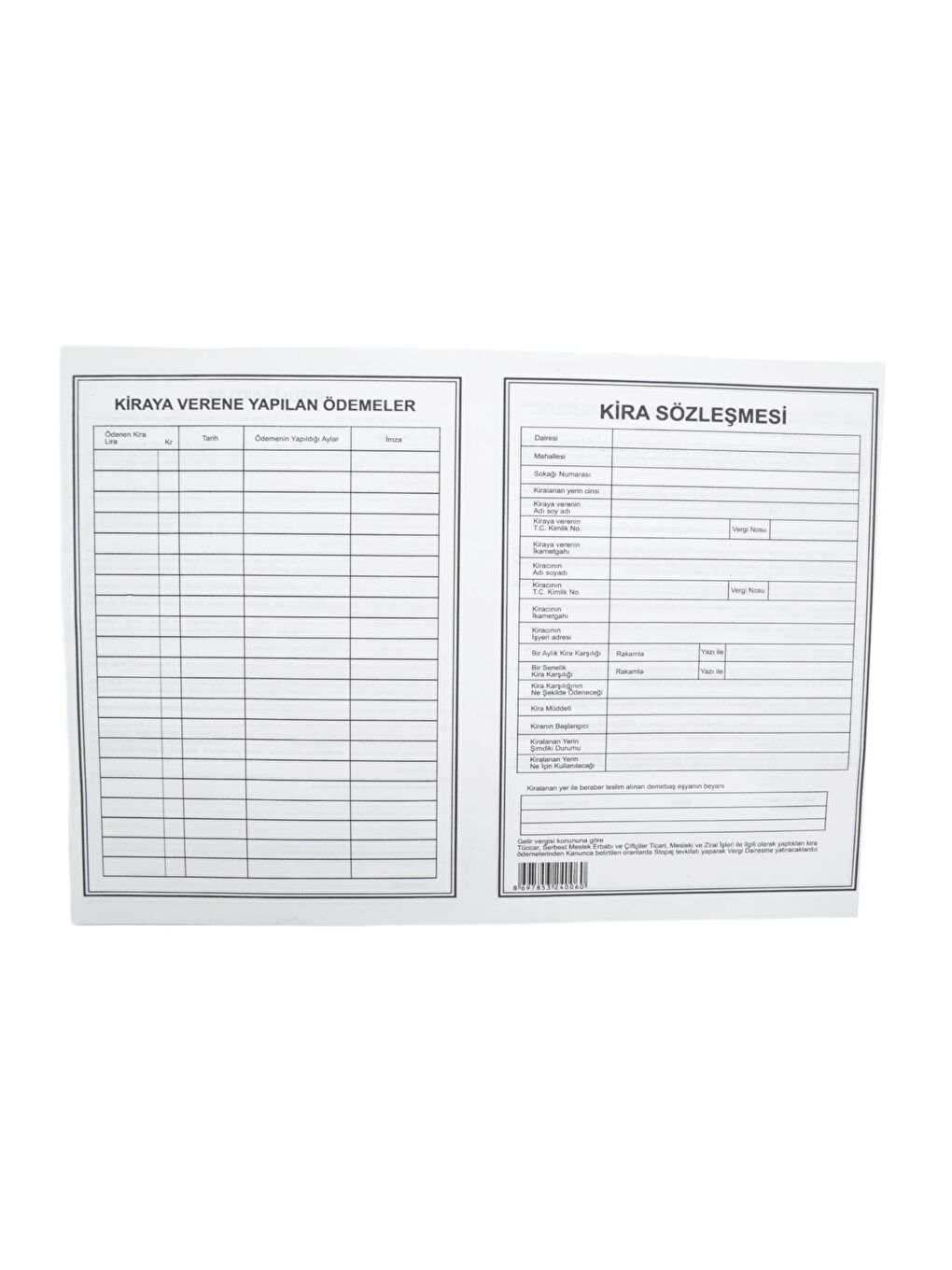 A3 Kira Kontratı 100 lü (006)-1