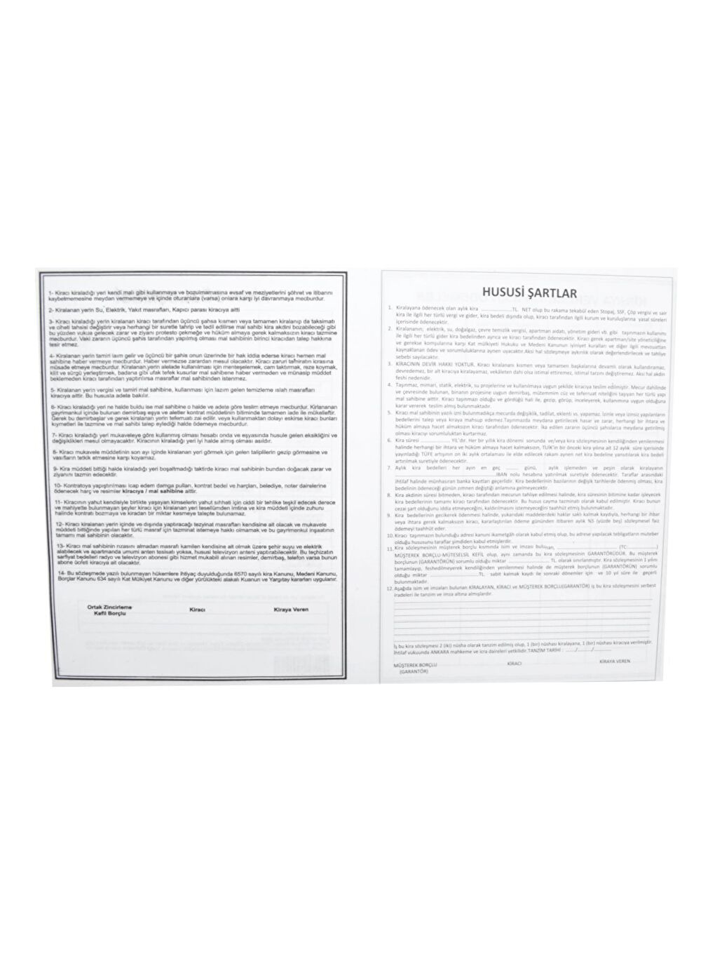 A3 Kira Kontratı 100 lü (006)-2