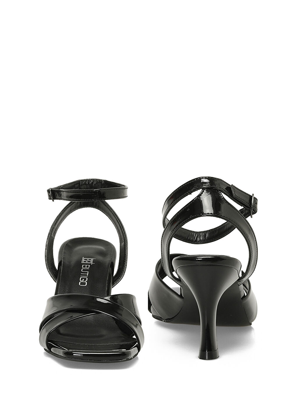 25S-278 5FX Siyah Kadın Topuklu Sandalet-4