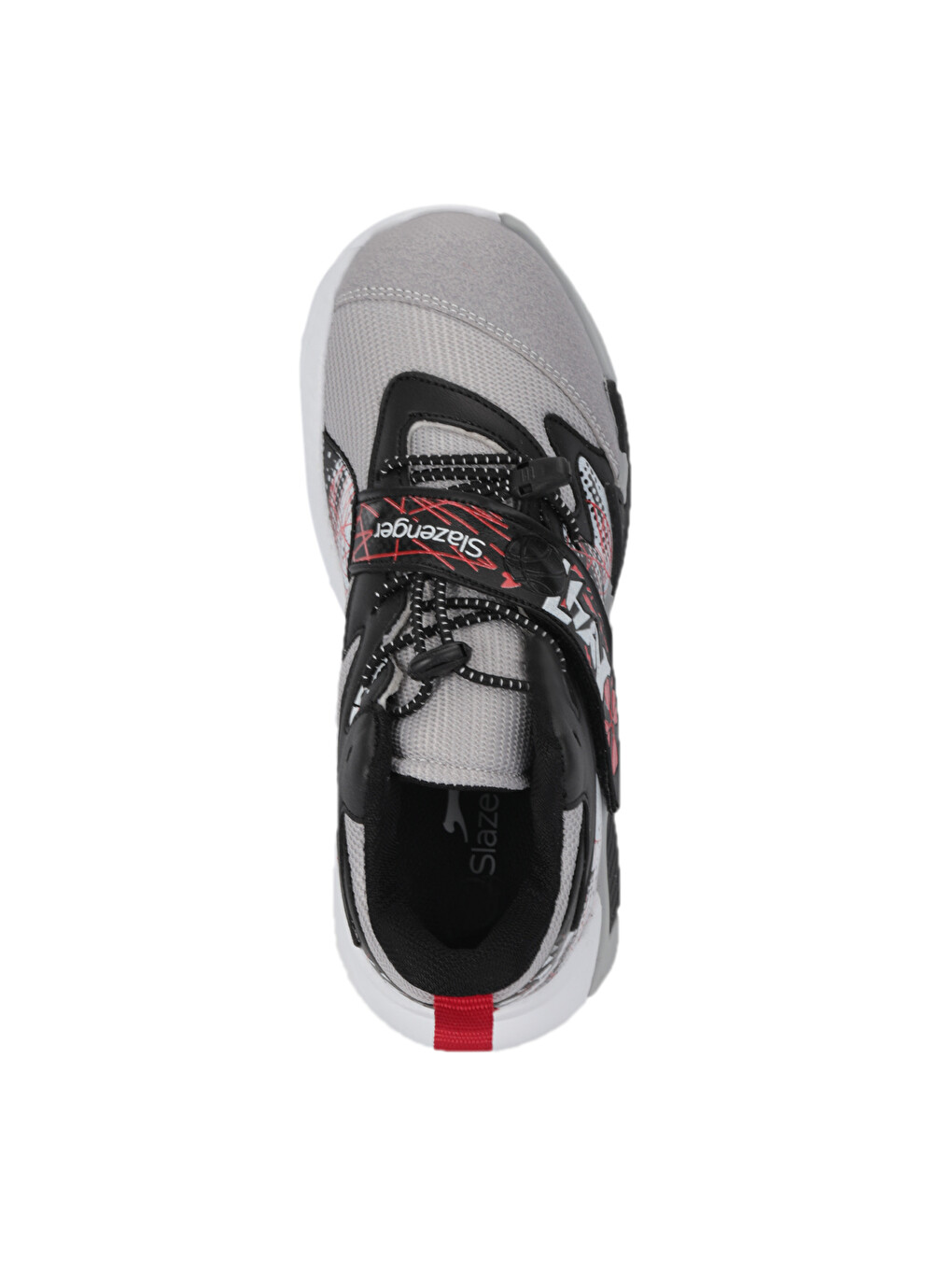 Kothıll F Unisex Çocuk Cırt Cırtlı Gri / Kırmızı Günlük Spor Ayakkabısı-3