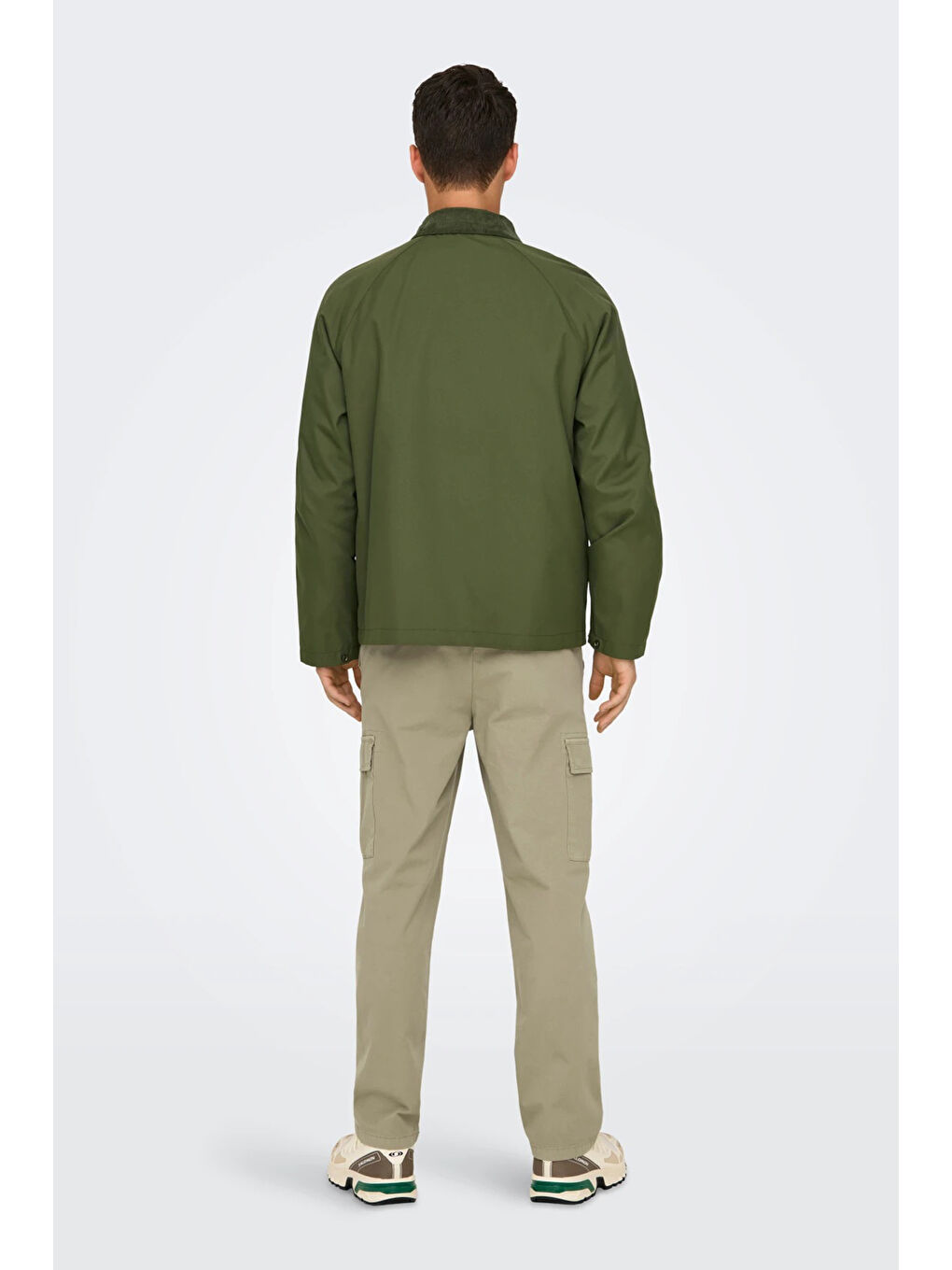 Yeşil Onskosmo Regular Fit Ceket Yaka Mont 22031626-4