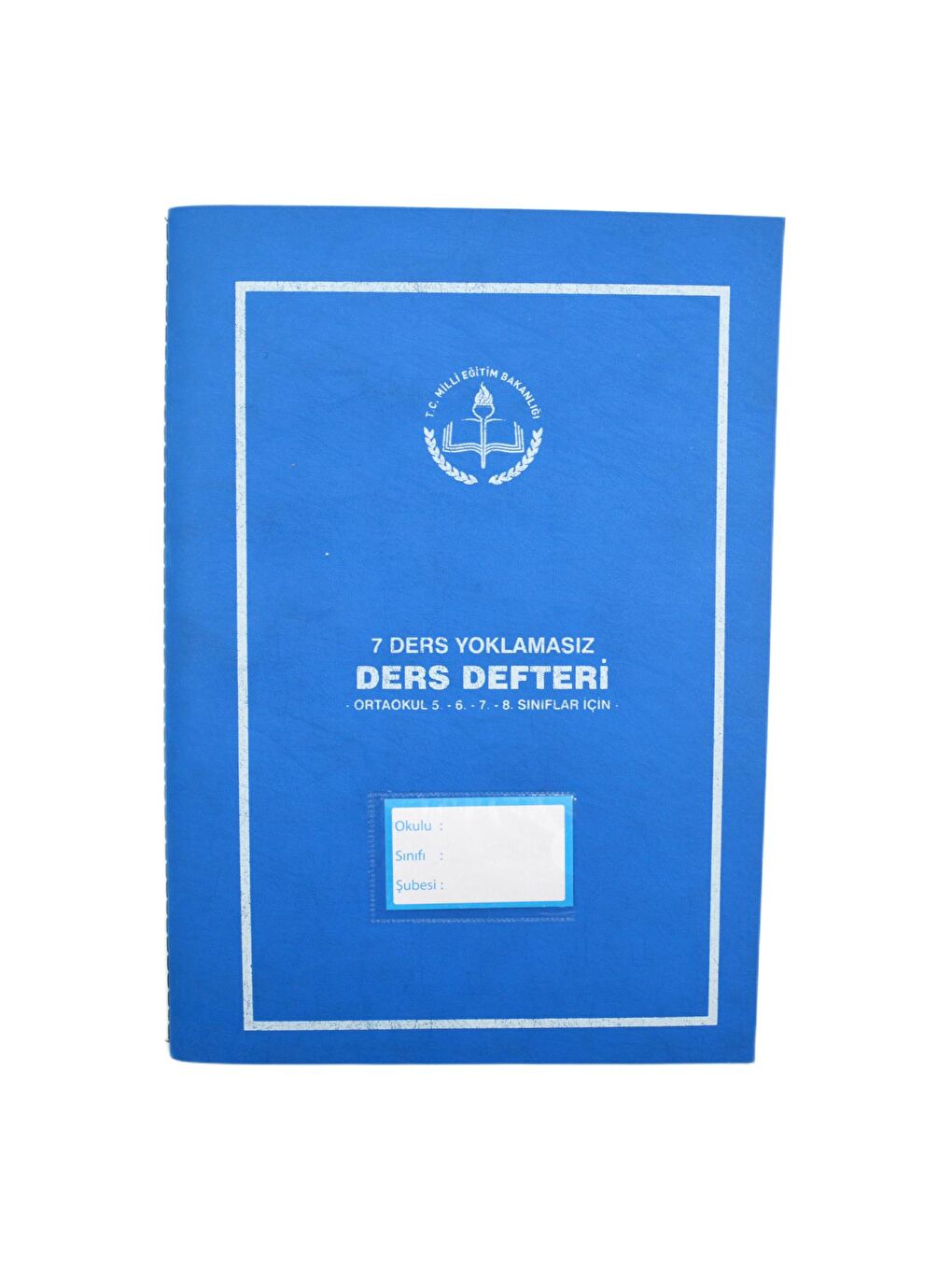 25x35 Plastik Kapak 7 Ders Yoklamasız 6-7-8. Sınıf Ders Defteri Kod:413