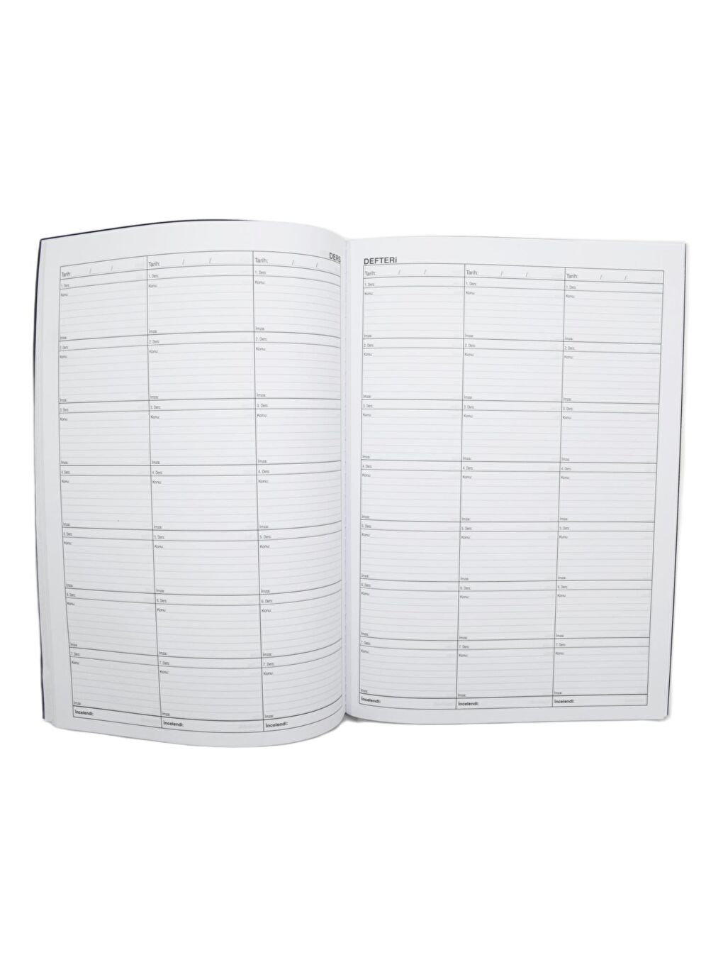 25x35 Plastik Kapak 7 Ders Yoklamasız 6-7-8. Sınıf Ders Defteri Kod:413-2