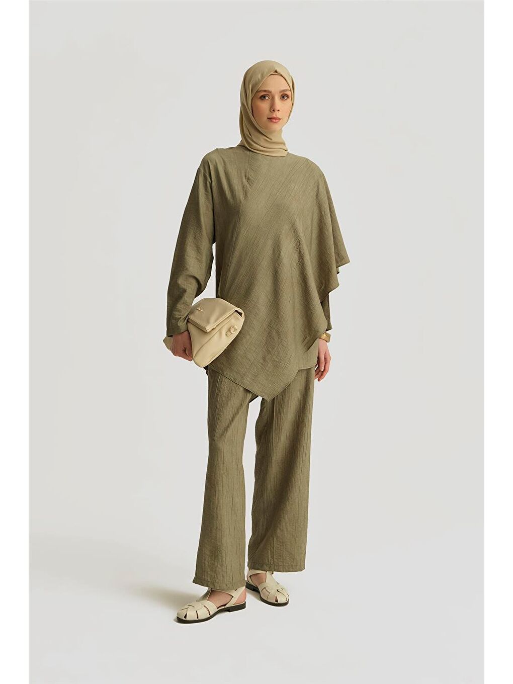 Asimetrik Tunik 25Yd4238-1 Haki-1