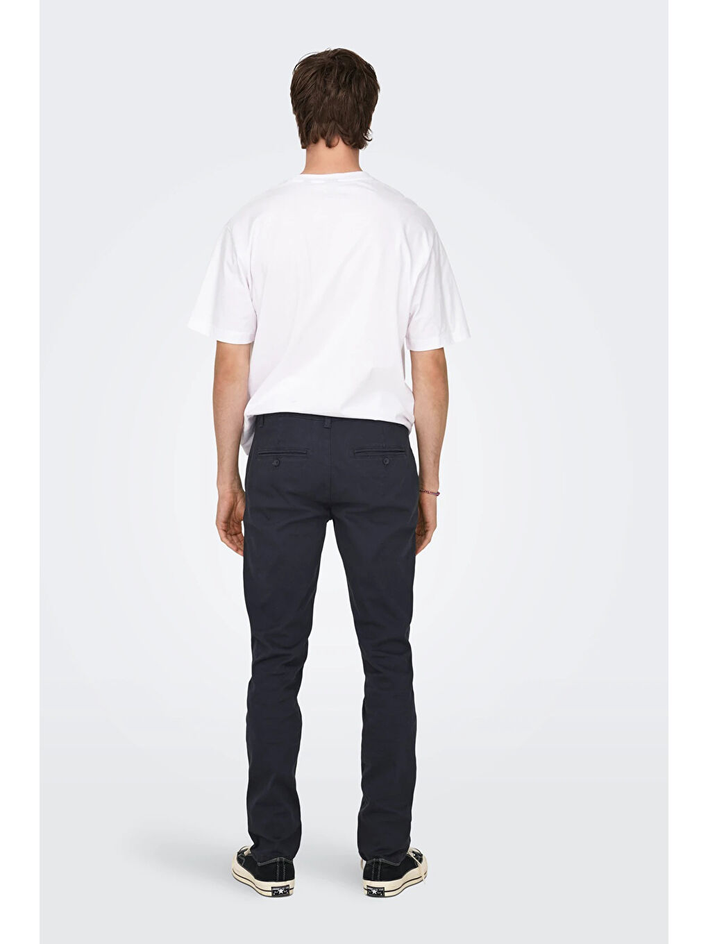 Lacivert Onsmark Pamuklu Slim Fit Normal Bel Pantolon 22027773-2