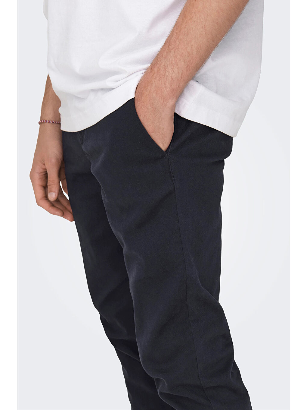 Lacivert Onsmark Pamuklu Slim Fit Normal Bel Pantolon 22027773-3