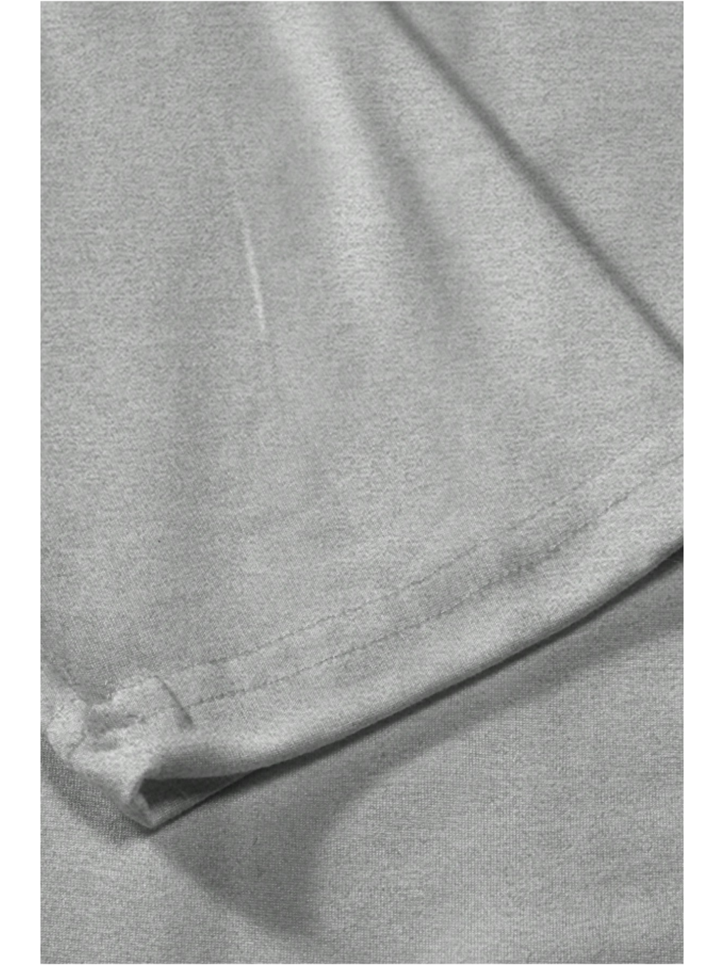 Erkek Gri Elastanlı Bisiklet Yaka Slim Uzun Kollu Tişört-2