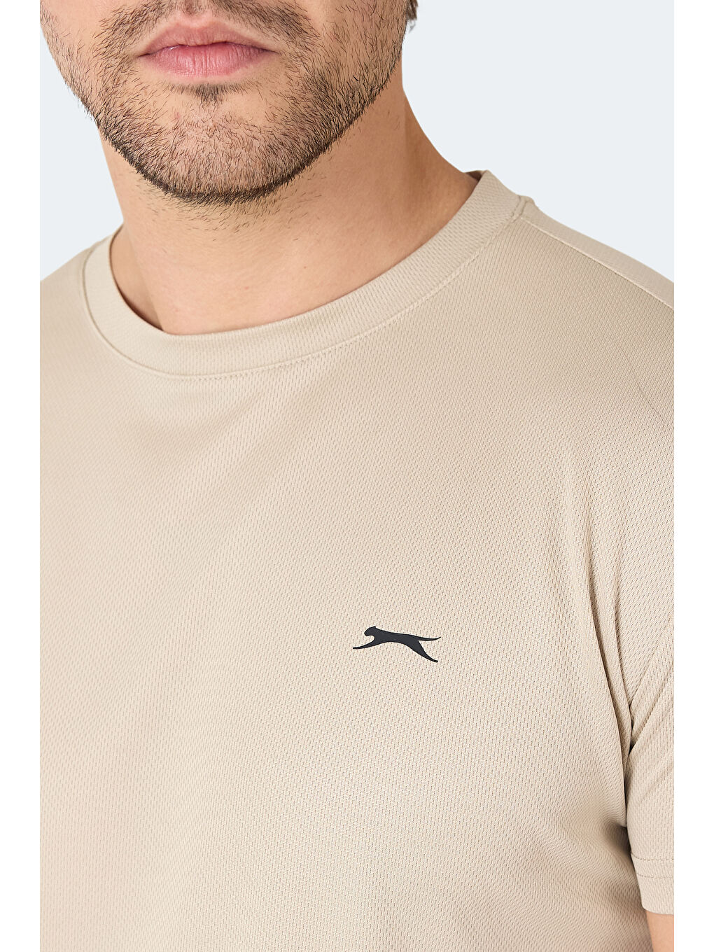 OMAR KTN Erkek Ekru Tişört-1