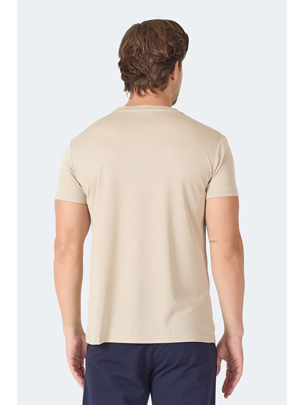 OMAR KTN Erkek Ekru Tişört-3