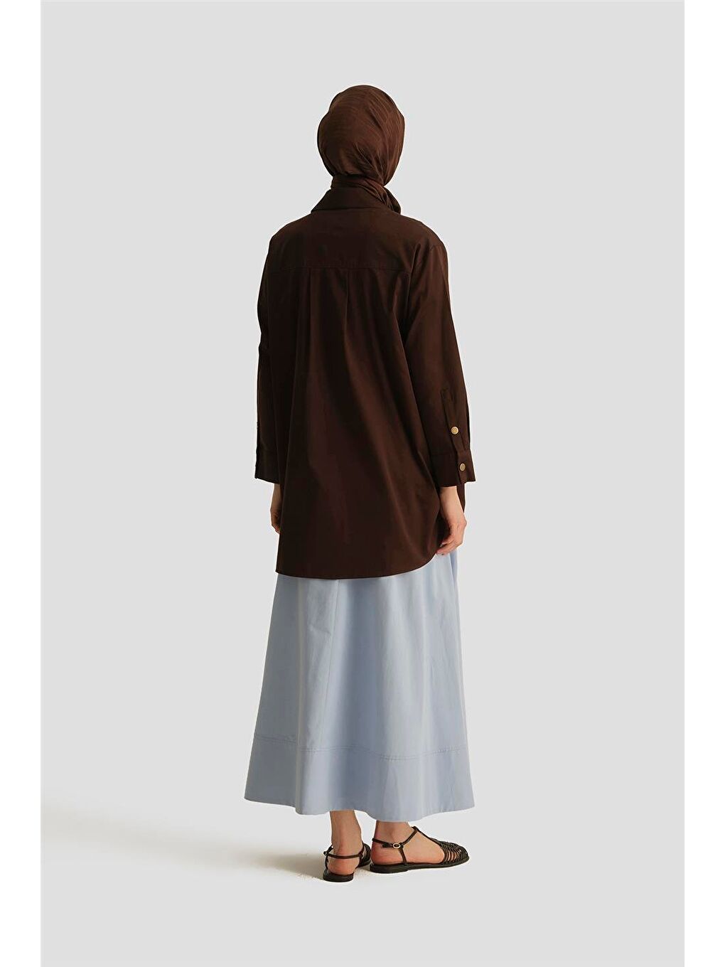 Pamuklu Etek 25Y1837 Bebe Mavi-3