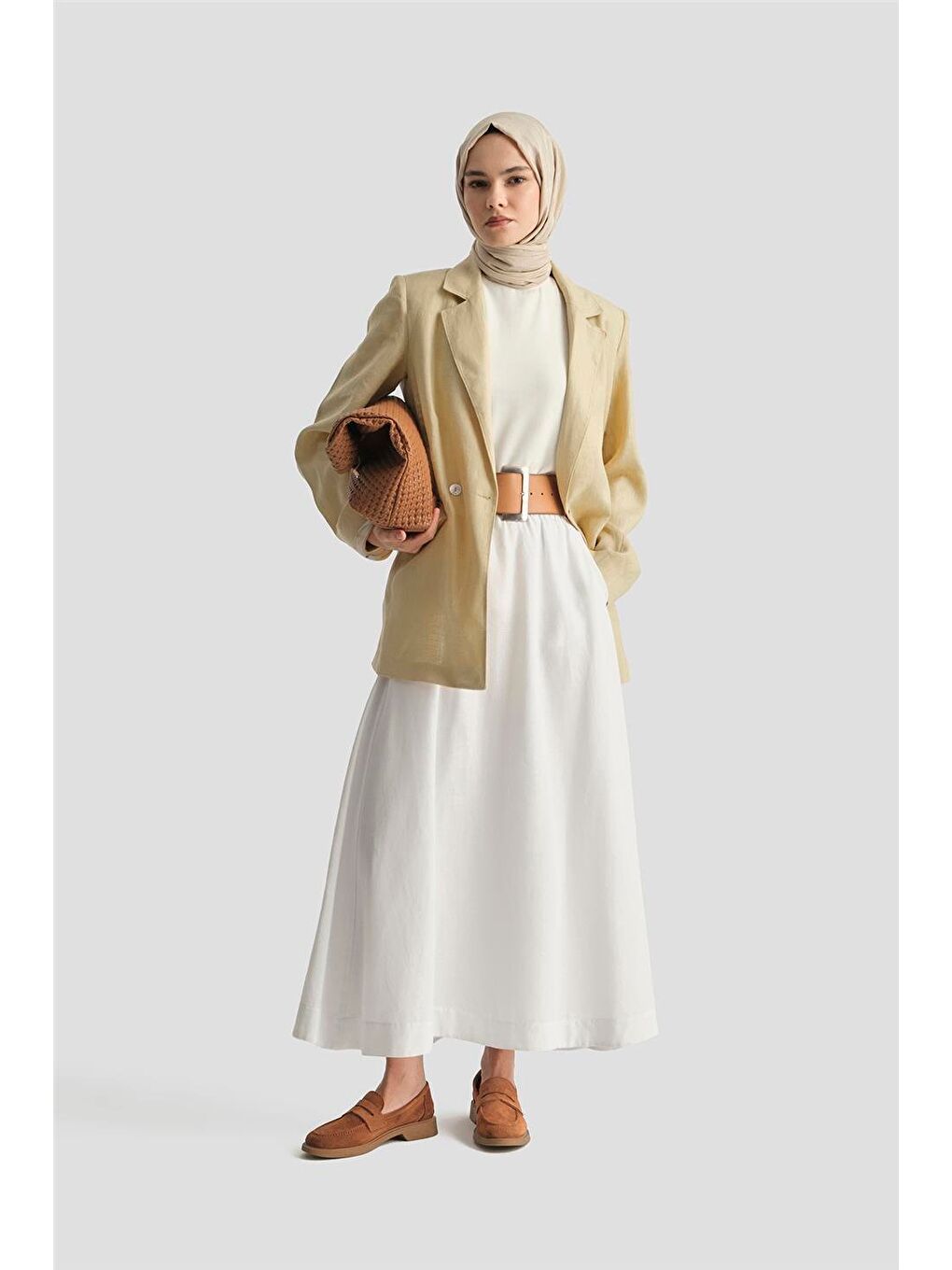 Keten Basic Etek 25Y1819 Beyaz-1