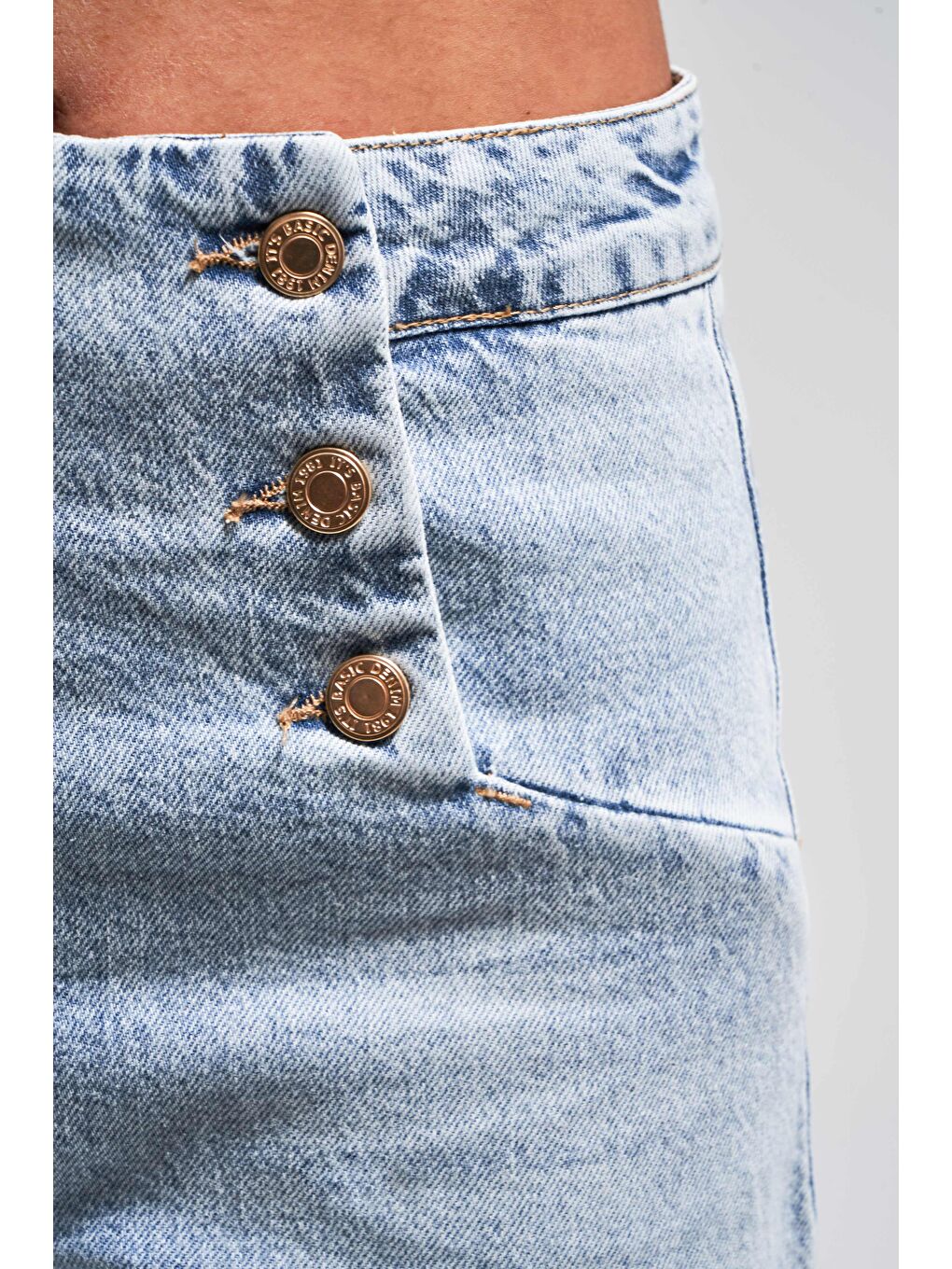 Mavi Kadın Snow Jean Rengi 4S5-3 Crop Flare Fit Esnek Kumaş Elastanlı Denim Jean-2