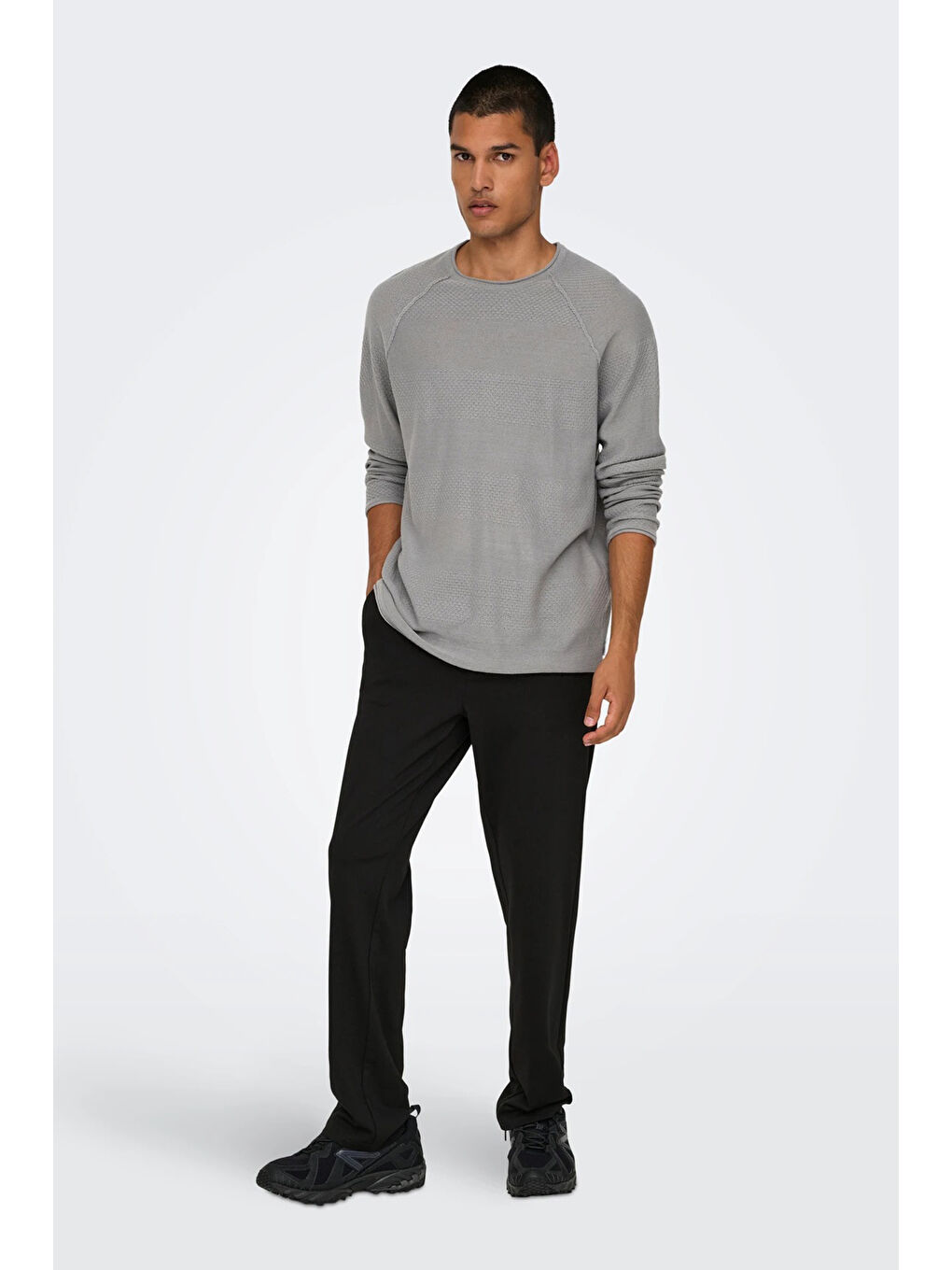 Siyah Onsmark Regular Fit Normal Bel Pantolon 22033199-1