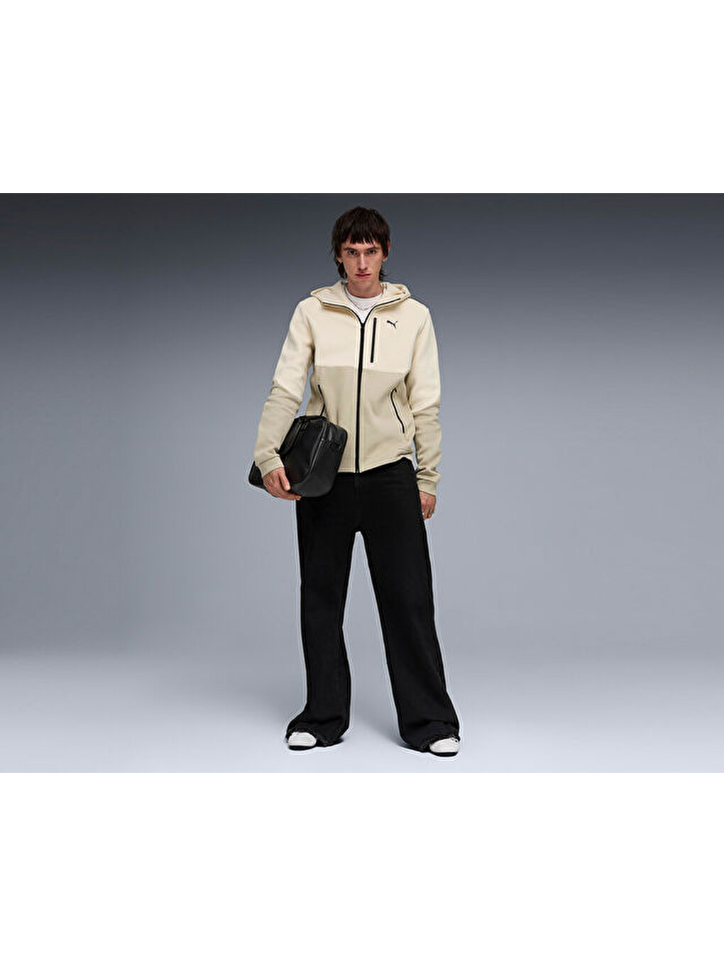 Ekru Pumatech Full-zip Hoodie Dk Erkek Günlük Fermuarlı Sweatshirt 63441587 Krem-6
