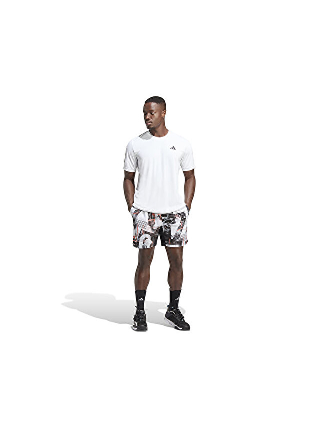 Club 3str Tee Erkek Tenis Tişörtü Hs3261 Beyaz-4