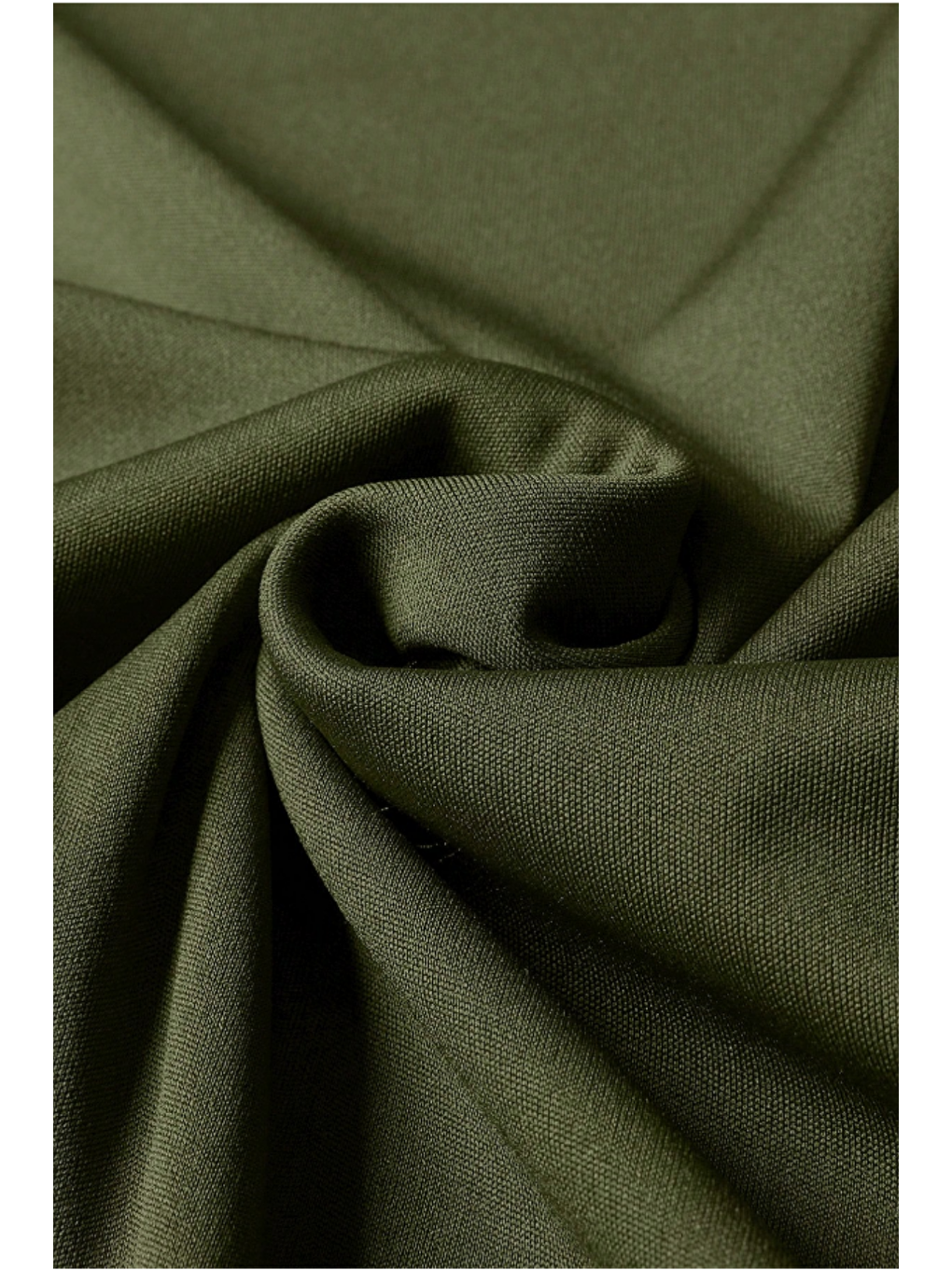 Erkek Haki Elastanlı Bisiklet Yaka Slim Uzun Kollu T-Shirt-2