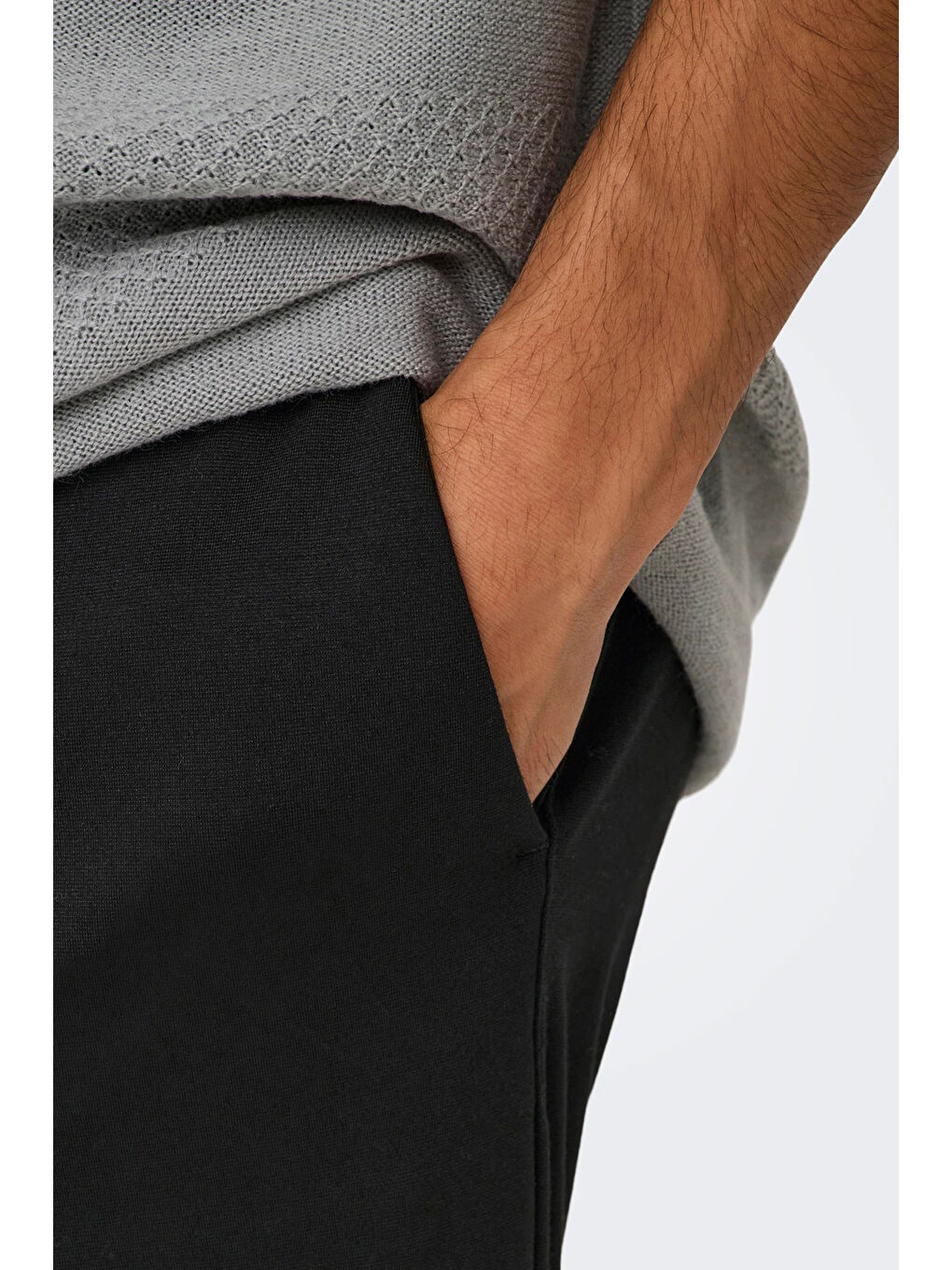 Siyah Onsmark Regular Fit Normal Bel Pantolon 22033199-2