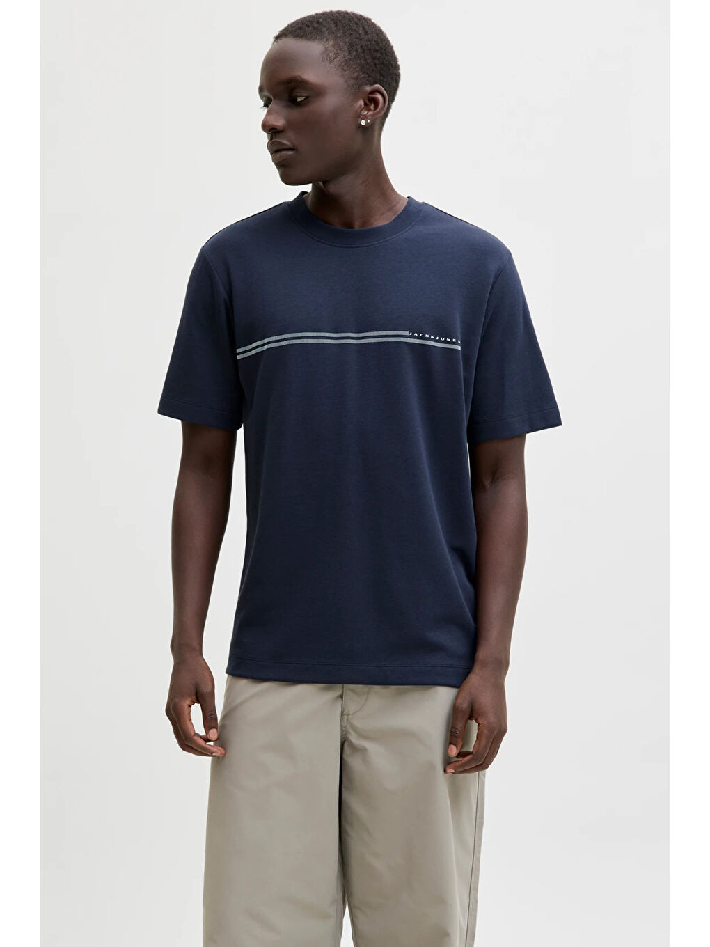 Lacivert Core Jcofusion Pamuklu Regular Fit Logolu T Shirt 12289936