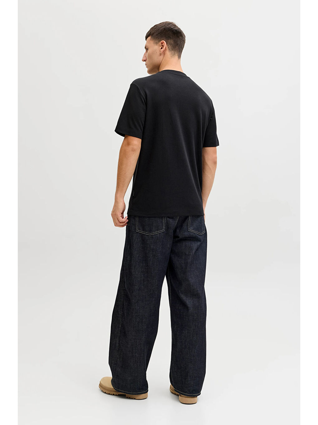 Siyah Core Jcofusion Pamuklu Regular Fit Logolu T Shirt 12289936-3