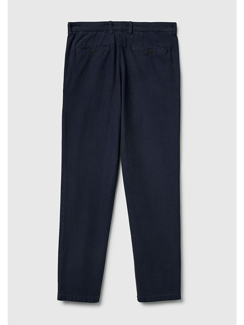 Erkek Lacivert %100 Pamuk Slim Fit  Chino Pantolon-3